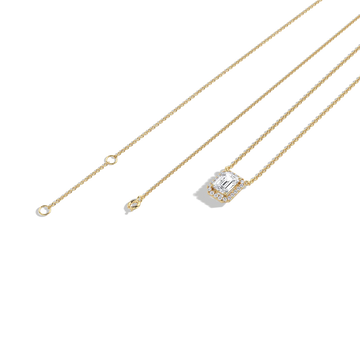 Liora Muse 0.5CT Emerald Cut Lab Grown Diamond Pendant Necklace