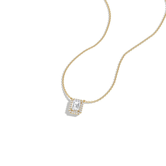 Liora Muse 0.5CT Emerald Cut Lab Grown Diamond Pendant Necklace