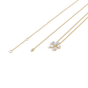 Liora Muse 0.75CTW Lab Diamond Petite Flower Pendant Necklace In 10K Solid Gold