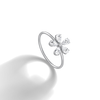 Liora Muse 0.51 Carat 5-Pedal Floral Pear Cut (5PC) Lab Grown Diamond Ring 9k Solid Gold