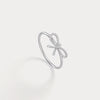 Liora Muse 0.02 Carat Feminie Bow Design Lab Grown Diamnond Ring 9k Solid Gold