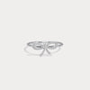 Liora Muse 0.02 Carat Feminie Bow Design Lab Grown Diamnond Ring 9k Solid Gold