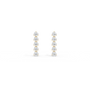 10K Gold Dangle Stud Earring With Lab Diamond