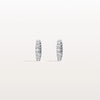 Liora Muse 0.925 Carat Half Eternity Pavé Diamond Huggie Hoop Earrings in 9k Solid Gold