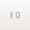 Liora Muse 1.32 ct Lab Diamond Half Eternity Huggie Earring In 9K Solid Gold