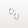 Liora Muse 1.32 ct Lab Diamond Half Eternity Huggie Earring In 9K Solid Gold