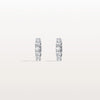 Liora Muse 1.32 ct Lab Diamond Half Eternity Huggie Earring In 9K Solid Gold