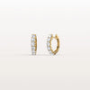 Liora Muse 1.32 ct Lab Diamond Half Eternity Huggie Earring In 9K Solid Gold
