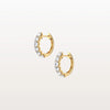 Liora Muse 1.32 ct Lab Diamond Half Eternity Huggie Earring In 9K Solid Gold