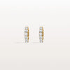 Liora Muse 1.32 ct Lab Diamond Half Eternity Huggie Earring In 9K Solid Gold