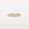 Liora Muse 1.00 Carat (11 Points per Diamond) U-Prong (Bullhead-shape) Lab-Grown Diamond Half Eternity Ring 9k Solid Gold
