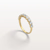 Liora Muse 1.00 Carat (11 Points per Diamond) U-Prong (Bullhead-shape) Lab-Grown Diamond Half Eternity Ring 9k Solid Gold