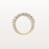 Liora Muse 1.00 Carat (11 Points per Diamond) U-Prong (Bullhead-shape) Lab-Grown Diamond Half Eternity Ring 9k Solid Gold