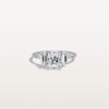 Liora Muse 1.00 Carat Radiant Cut Lab Grown Diamond Ring with 4 Baguette Cut Side Stones 9k Gold