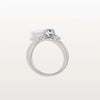Liora Muse 1.00 Carat Radiant Cut Lab Grown Diamond Ring with 4 Baguette Cut Side Stones 9k Gold