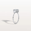 Liora Muse 1.00 Carat Radiant Cut Lab Grown Diamond Ring with 4 Baguette Cut Side Stones 9k Gold