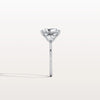 Liora Muse 2.00 Carat Radiant Cut Lab Grown Diamond Ring with 4 Baguette Cut Side Stones 9k Gold