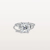 Liora Muse 2.00 Carat Radiant Cut Lab Grown Diamond Ring with 4 Baguette Cut Side Stones 9k Gold