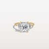 Liora Muse 2.00 Carat Radiant Cut Lab Grown Diamond Ring with 4 Baguette Cut Side Stones 9k Gold