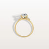 Liora Muse 2.00 Carat Radiant Cut Lab Grown Diamond Ring with 4 Baguette Cut Side Stones 9k Gold