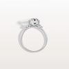 Liora Muse 3.00 Carat Radiant Cut Lab Grown Diamond Ring with 4 Baguette Cut Side Stones 9k Gold
