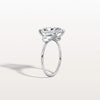 Liora Muse 3.00 Carat Radiant Cut Lab Grown Diamond Ring with 4 Baguette Cut Side Stones 9k Gold