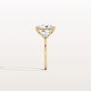 Liora Muse 3.00 Carat Radiant Cut Lab Grown Diamond Ring with 4 Baguette Cut Side Stones 9k Gold