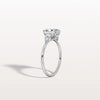 1CT Radiant Cut Lab Diamond Three Stone Engagement Ring In 10K Solid Gold/Platinum