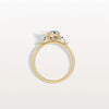 1CT Radiant Cut Lab Diamond Three Stone Engagement Ring In 10K Solid Gold/Platinum
