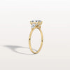 1CT Radiant Cut Lab Diamond Three Stone Engagement Ring In 10K Solid Gold/Platinum