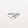 2CT Radiant Cut Lab Diamond Three Stone Engagement Ring In 10K Solid Gold/Platinum