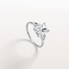 2CT Radiant Cut Lab Diamond Three Stone Engagement Ring In 10K Solid Gold/Platinum