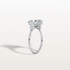 2CT Radiant Cut Lab Diamond Three Stone Engagement Ring In 10K Solid Gold/Platinum