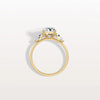 2CT Radiant Cut Lab Diamond Three Stone Engagement Ring In 10K Solid Gold/Platinum