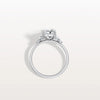 Liora Muse 2CT Radiant Cut Lab Diamond Side Stone Engagement Ring in 10K Solid Gold