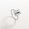 Liora Muse 3CT Radiant Cut Lab Diamond Side Stone Engagement Ring in 10K Solid Gold