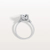 Liora Muse 3CT Radiant Cut Lab Diamond Side Stone Engagement Ring in 10K Solid Gold