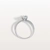1CT Radiant Cut Lab Diamond Milgrain Hidden Halo Engagement Ring