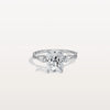 Liora Muse 2.00 Carat Radiant Cut Lab Grown Diamond 4 Prong Ring with 4 mini Side Stone and twisted band 9k Gold