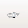 Liora Muse 1.00 Carat Emerald Solitaire Bezel Set Lab Grown Diamond Modern Ring 9k Gold