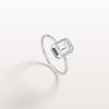 Liora Muse 1.00 Carat Emerald Solitaire Bezel Set Lab Grown Diamond Modern Ring 9k Gold