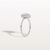 Liora Muse 1.00 Carat Emerald Solitaire Bezel Set Lab Grown Diamond Modern Ring 9k Gold