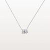 Liora Muse 2CTW Emerald and Pear Cut Lab Diamond Toi et Moi Necklace