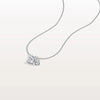 Liora Muse 2CTW Emerald and Pear Cut Lab Diamond Toi et Moi Necklace