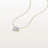 Liora Muse 2CTW Emerald and Pear Cut Lab Diamond Toi et Moi Necklace