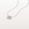 Liora Muse 4CTW Emerald and Pear Cut Lab Diamoned Toi et Moi Necklace