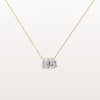 Liora Muse 4CTW Emerald and Pear Cut Lab Diamoned Toi et Moi Necklace