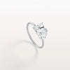 Liora Muse 2.00 Carat Radiant and Pear Cut (1.00 Carat Each) Toi et Moi Lab Grown Diamond Ring in 9k Gold