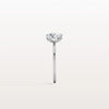 Liora Muse 2.00 Carat Radiant and Pear Cut (1.00 Carat Each) Toi et Moi Lab Grown Diamond Ring in 9k Gold