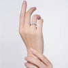 Liora Muse 2.00 Carat Radiant and Pear Cut (1.00 Carat Each) Toi et Moi Lab Grown Diamond Ring in 9k Gold